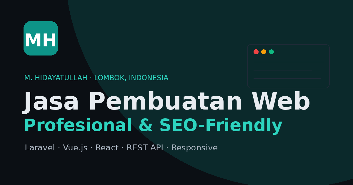 Jasa Pembuatan Web Profesional, Cepat & SEO-Friendly